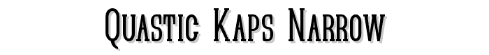 Quastic Kaps Narrow font